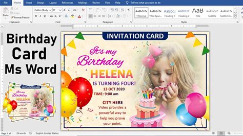 25 Customize Birthday Card Layout Microsoft Word Maker For in Microsoft Word Birthday Card